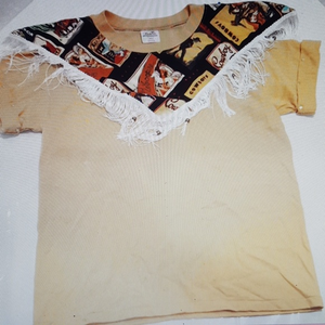 Cowgirls Fringe Southwest Rodeo bead shirt‎ yellow